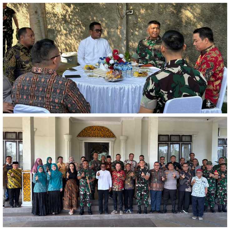 Bupati H.Zukri Terima Kunjungan Silaturahmi Danrem 031/Wira Bima di Rumah Dinas